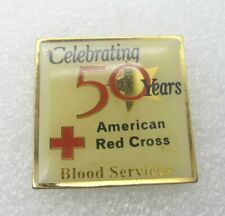 Celebrating 50 Years American Red Cross Blood Service Lapel Pin (A898) picture