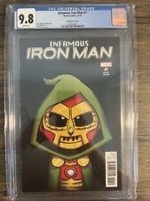 Infamous Iron Man 1 CGC 9.8 Skottie Young 1st Tony Stark A.I. Disney+ Iron Heart picture