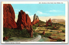 Colorado Springs CO-Colorado, Garden Of The Gods, Antique, Vintage Postcard picture
