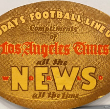 1927 Los Angeles Times Manual Arts High School Football Game Players Scorecard picture