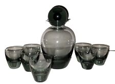 Andries Dirk Copier Decanter  Rondo With Ball Stopper Orb 7 Glasses Dutch Art  picture