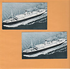2 vintage postcards SS Aleutian The Alaska Line Steamer Ocean Cruise Liner 1953 picture