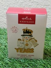 2023 Hallmark Keepsake 50 Sweet Years Special Edition Christmas Ornament New picture