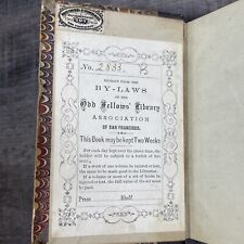 RARE 1829 HISTORY of CHARLES XII KING VOLTAIRE ODD FELLOWS LIBRARY SAN FRANCISCO picture