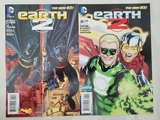 EARTH 2 #25 & 26 (2014) 1ST FULL VAL-ZOD SUPERMAN Vs CALVIN ELLIS DC VARIANTS picture