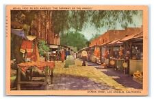 Postcard Olvera Street, Los Angeles CA 1950 H25 picture