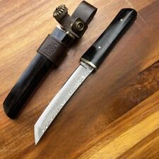 Tanto Fixed Blade Hunting Survival Camping Tactical Combat Damascus Steel Wood S picture