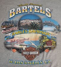Harley Davidson Bartels Los Angeles Grey T-shirt Men's Size Large Short Sleeve  picture