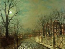 Dream-art Oil painting John-Atkinson-Grimshaw-The-Trysting-Tree landscape canvas picture