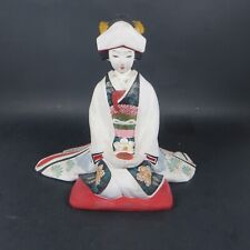 Japanese Geisha Statue Figurine Urasaki Hakata Dolls Hand Painted 7” picture
