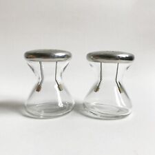 Vintage Mid-Century Nelson Cornelius Hourglass Bauhaus Salt & Pepper Shakers Set picture