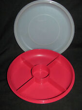 Tupperware Red Small Serving Center with Cover picture