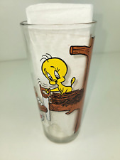 1976 Sylvester and Tweety PEPSI Glass Warner Bros. picture