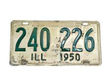 ILL 1950  - vintage license plate picture