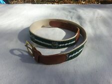Dartmouth College Webbed Belt Leather 32 inch size .Very Good Condition picture