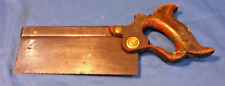 NICE Antique Woodrough & McParlin 8” Back / Dovetail Saw 1887 Vintage Tool (2187 picture