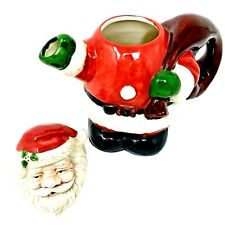 Christmas Santa Claus Teapot Papel Freelance Ceramic L85433 Red Taiwan  picture
