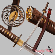 Sharp Handmade Japanese real samurai sword Katana FULL TANG 1060 Carbon steel  picture