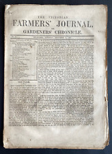 1860 1st VERY EARLY VICTORIA NEWSPAPER, ORIGINAL, FREE EXPRESS AUST picture