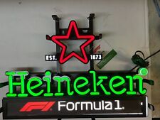 Official Heineken LED SIGN Formula One Under License 17 1/2 X 12 3/4 X 3 Neon picture