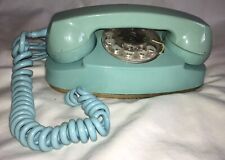 Vintage Aqua Light Blue Phone Rotary Dial Princess AT&T Bell Western Electric  picture