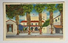 Vintage Postcard Theater Community Playhouse Pasadena California Old Theatre picture