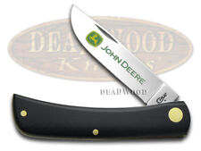 Case xx Knives John Deere Sodbuster Jr. Smooth Black Delrin Stainless 01826 picture