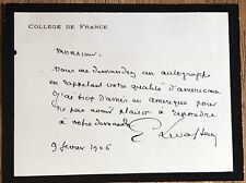 French Economist Pierre Emile Levasseur Autograph Letter picture