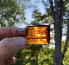 Amber Antique Poison Bottle #68 or #89 picture