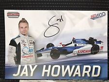 Jay Howard Signed Indianapolis 500 Promo Card Indy Car 2017 Autographed picture