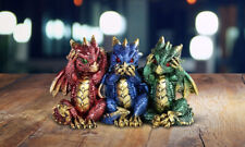 3 Wise Dragons Hear No Evil, See No Evil, Speak No Evil Statue 5.5