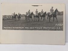 RPPC Review Honor Of Major General Fiske's Promotion On Horseback US Army 1930's picture