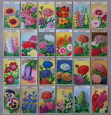 24 Vintage French seed packet labels FLOWERS original 1920's lithographs (Set 2) picture