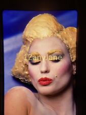XXPJ19 Vintage 35MM SLIDE Photo BLOND WOMAN IN HAIR FROSTING picture