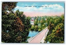 c1940's Lawe Street Bridge Appleton Wisconsin WI Vintage Posted Postcard picture