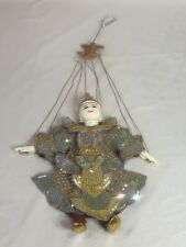 Vintage Thai Marionette String Puppet Wooden Burmese Handmade Traditional Dress picture