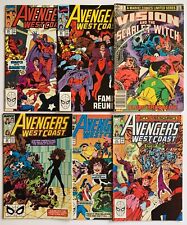 West Coast Avengers 48 49 53 57 60 Marvel Lot WandaVision Scarlet Witch 1989-90 picture