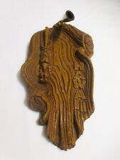 COCO JOES Vintage Made in Hawaii Hapa Wood Pen Holder Lono God Tiki Desk Office picture