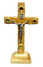 Cross Crucified Olive Wood Jesus With Incense And  Jerusalem picture