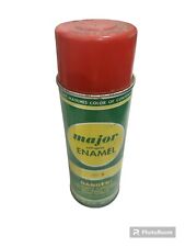 Vintage Major Enamel Red Spray Paint Can 30% Full 12 Oz Can picture