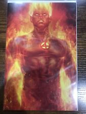 Marvel Comics Fantastic Four #1 * NM+ * Stanley Lau Artgerm Human Torch Virgin picture