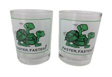 Vintage Faster Faster Turtles Humping Shot Glass Set Of Two Funny Naughty  picture