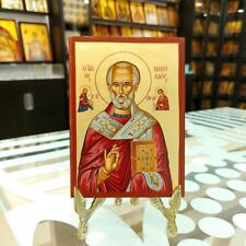 Saint Nicholas Handpainted Byzantine Greek Icon picture