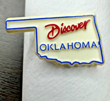 Discover Oklahoma State Travel Souvenir Collectible Pin picture