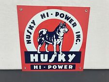 Husky hi power oil gasoline advertising sign picture