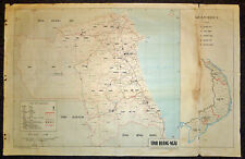 Extremely Rare 1972 Map - QUANG NGAI - MY SON (My Lai) - CTZ ZONES - VIETNAM WAR picture
