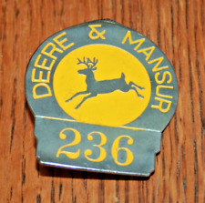 Rare John Deere & Mansur Factory Employee Pin picture
