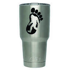 2-Pack Bigfoot Sasquatch Footprint Yeti Decal | 3 Inches | Premium Black Vinyl picture