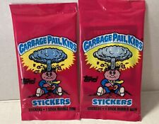 RARE 1985 Lot of 2 Garbage Pail Kids Series 1 CARD PACKS Topps IRELAND MINI-NOS picture