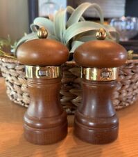 Vintage MCM Wood WILLIAM Bounds Salt And Pepper set Midcentury Modern Aesthetic picture